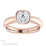 Cushion Cut Forever One Moissanite Engagement Ring #GTJ922-cushion-fo-r