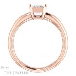 Emerald Cut Forever Brilliant Moissanite Engagement Ring #GTJ922-emerald-fb-r