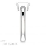 Emerald Cut Forever Brilliant Moissanite Engagement Ring #GTJ922-emerald-fb-w