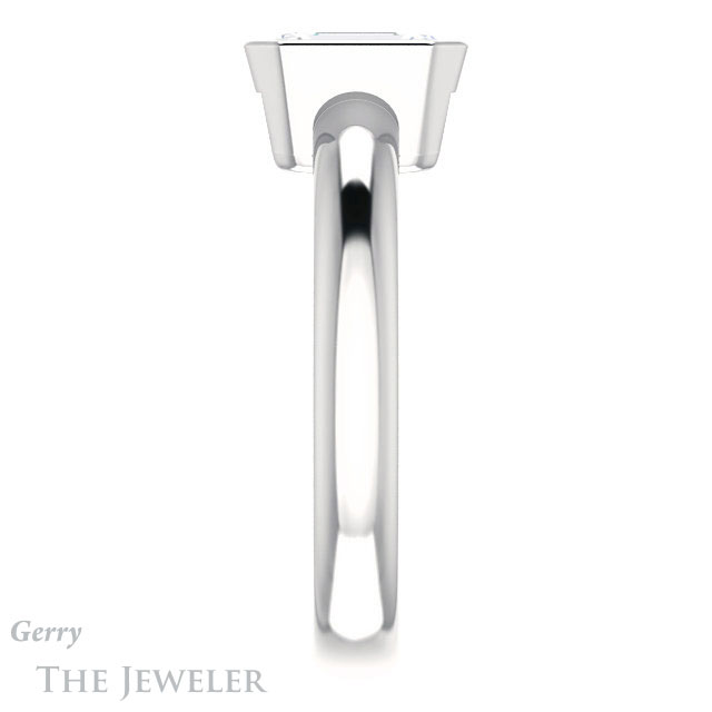 Emerald Cut Forever Brilliant Moissanite Engagement Ring #GTJ922-emerald-fb-w