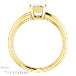 Emerald Cut Forever Brilliant Moissanite Engagement Ring #GTJ922-emerald-fb-y
