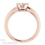 Oval Shaped Forever One Moissanite Engagement Ring #GTJ922-oval-fo-r