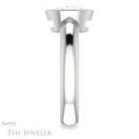 Oval Shaped Forever One Moissanite Engagement Ring #GTJ922-oval-fo-w 3 Oval Shaped Forever One Moissanite Engagement Ring #GTJ922-oval-fo-w