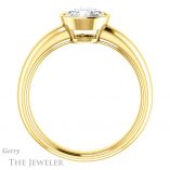 Round Cut Forever One Moissanite Engagement Ring #GTJ922-round-fo-y 2 Round Cut Forever One Moissanite Engagement Ring #GTJ922-round-fo-y