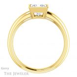 Princess Cut Forever One Moissanite Engagement Ring #GTJ922-square-fo-y 2 Princess Cut Forever One Moissanite Engagement Ring #GTJ922-square-fo-y