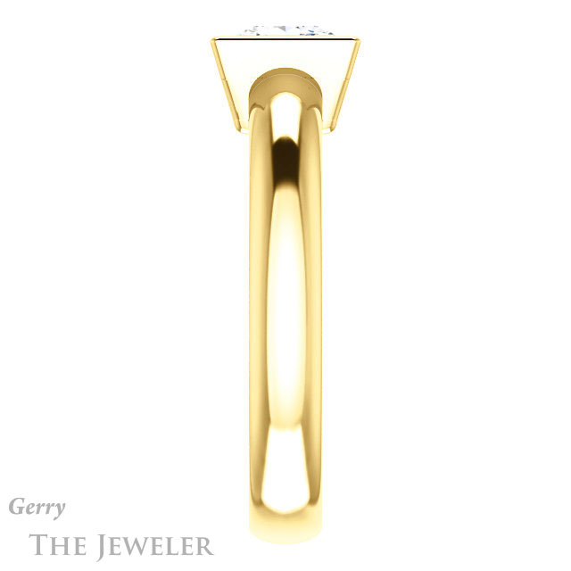 Princess Cut Forever One Moissanite Engagement Ring #GTJ922-square-fo-y 3 Princess Cut Forever One Moissanite Engagement Ring #GTJ922-square-fo-y