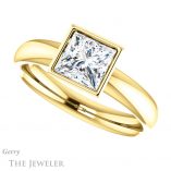 Princess Cut Forever One Moissanite Engagement Ring #GTJ922-square-fo-y 5 Princess Cut Forever One Moissanite Engagement Ring #GTJ922-square-fo-y