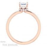 Emerald Cut Forever One Moissanite Engagement Ring #GTJ924-emerald-fb-r 2 Emerald Cut Forever Brilliant Moissanite Engagement Ring #GTJ924-emerald-fb-r