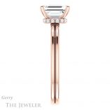 Emerald Cut Forever One Moissanite Engagement Ring #GTJ924-emerald-fb-r 3 Emerald Cut Forever Brilliant Moissanite Engagement Ring #GTJ924-emerald-fb-r
