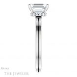 Emerald Cut Forever Brilliant Moissanite Engagement Ring #GTJ924-emerald-fb-w