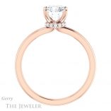 Round Cut Forever One Moissanite Engagement Ring #GTJ924-round-fo-r 2 Round Cut Forever One Moissanite Engagement Ring #GTJ924-round-fo-r