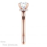 Round Cut Forever One Moissanite Engagement Ring #GTJ924-round-fo-r 3 Round Cut Forever One Moissanite Engagement Ring #GTJ924-round-fo-r