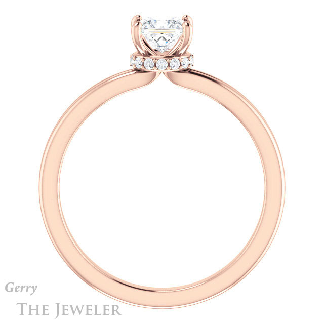 Princess Cut Forever One Moissanite Engagement Ring #GTJ924-square-fo-r