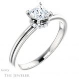 Princess Cut Forever One Moissanite Engagement Ring #GTJ924-square-fo-w 4 Princess Cut Forever One Moissanite Engagement Ring #GTJ924-square-fo-w