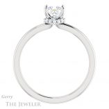 Princess Cut Forever One Moissanite Engagement Ring #GTJ924-square-fo-w 2 Princess Cut Forever One Moissanite Engagement Ring #GTJ924-square-fo-w