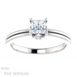 Princess Cut Forever One Moissanite Engagement Ring #GTJ924-square-fo-w 1 Princess Cut Forever One Moissanite Engagement Ring #GTJ924-square-fo-w