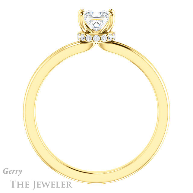 Princess Cut Forever One Moissanite Engagement Ring #GTJ924-square-fo-y