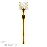 Princess Cut Forever One Moissanite Engagement Ring #GTJ924-square-fo-y 3 Princess Cut Forever One Moissanite Engagement Ring #GTJ924-square-fo-y