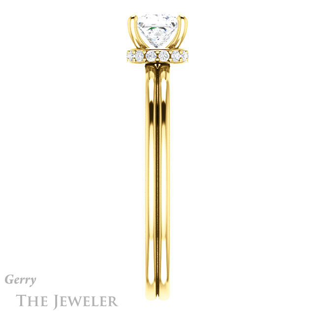 Princess Cut Forever One Moissanite Engagement Ring #GTJ924-square-fo-y 3 Princess Cut Forever One Moissanite Engagement Ring #GTJ924-square-fo-y