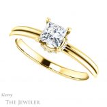 Princess Cut Forever One Moissanite Engagement Ring #GTJ924-square-fo-y 5 Princess Cut Forever One Moissanite Engagement Ring #GTJ924-square-fo-y