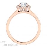Cushion Cut Forever One Moissanite Engagement Ring #GTJ925-cushion-fo-r