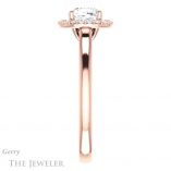 Cushion Cut Forever One Moissanite Engagement Ring #GTJ925-cushion-fo-r
