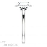 Emerald Cut Forever Brilliant Moissanite Engagement Ring #GTJ925-emerald-fb-w