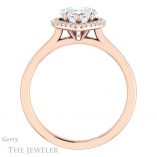 Heart Shaped Forever Brilliant Moissanite Engagement Ring #GTJ925-heart-fb-r