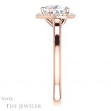 Heart Shaped Forever Brilliant Moissanite Engagement Ring #GTJ925-heart-fb-r