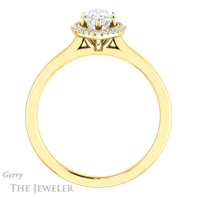 Marquise Cut Forever Brilliant Moissanite Engagement Ring #GTJ925-marquise-fb-y
