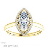 Marquise Cut Forever Brilliant Moissanite Engagement Ring #GTJ925-marquise-fb-y