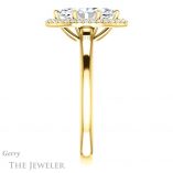 Marquise Cut Forever Brilliant Moissanite Engagement Ring #GTJ925-marquise-fb-y