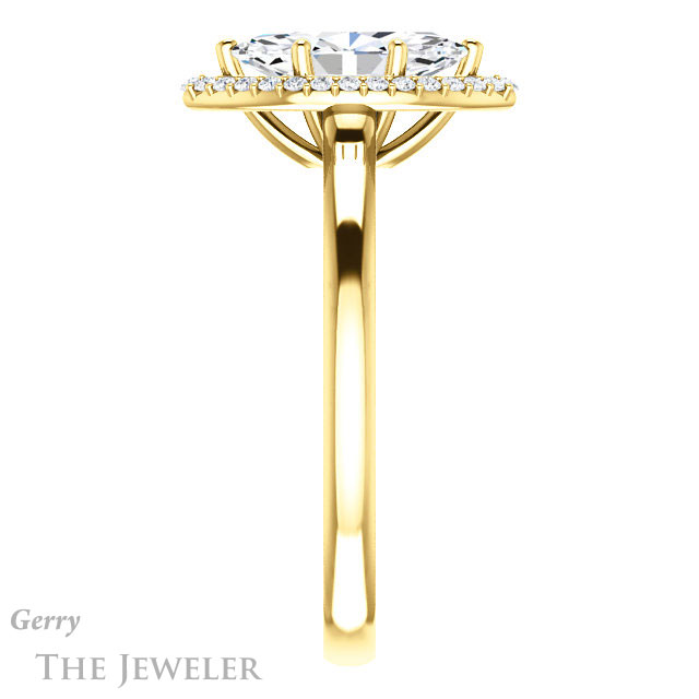 Marquise Cut Forever Brilliant Moissanite Engagement Ring #GTJ925-marquise-fb-y