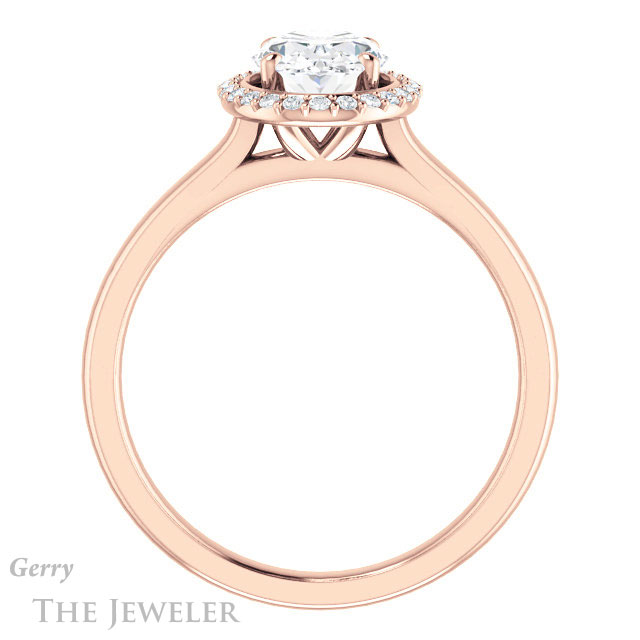 Oval Shaped Forever One Moissanite Engagement Ring #GTJ925-oval-fo-r