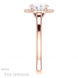 Oval Shaped Forever One Moissanite Engagement Ring #GTJ925-oval-fo-r