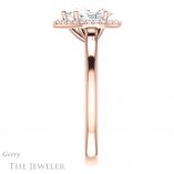 Pear Shaped Forever Brilliant Moissanite Engagement Ring #GTJ925-pear-fb-r