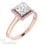 Princess Cut Forever One Moissanite Engagement Ring #GTJ925-square-fo-r