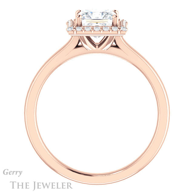 Princess Cut Forever One Moissanite Engagement Ring #GTJ925-square-fo-r