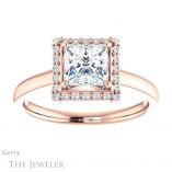 Princess Cut Forever One Moissanite Engagement Ring #GTJ925-square-fo-r