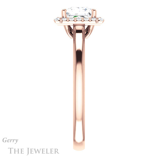 Princess Cut Forever One Moissanite Engagement Ring #GTJ925-square-fo-r