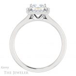 Princess Cut Forever One Moissanite Engagement Ring #GTJ925-square-fo-w
