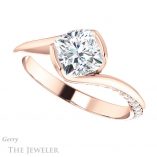 Cushion Cut Forever One Moissanite Engagement Ring #GTJ927-cushion-fo-r 5 Cushion Cut Forever One Moissanite Engagement Ring #GTJ927-cushion-fo-r