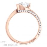 Oval Shaped Forever One Moissanite Engagement Ring #GTJ927-oval-fo-r 2 Oval Shaped Forever One Moissanite Engagement Ring #GTJ927-oval-fo-r