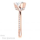 Oval Shaped Forever One Moissanite Engagement Ring #GTJ927-oval-fo-r 3 Oval Shaped Forever One Moissanite Engagement Ring #GTJ927-oval-fo-r