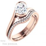 Oval Shaped Forever One Moissanite Engagement Ring #GTJ927-oval-fo-r 6 Oval Shaped Forever One Moissanite Engagement Ring #GTJ927-oval-fo-r