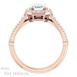 Emerald Cut Forever One Moissanite Engagement Ring #GTJ928-emerald-fb-r 2 Emerald Cut Forever Brilliant Moissanite Engagement Ring #GTJ928-emerald-fb-r
