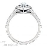 Marquise Cut Forever One Moissanite Engagement Ring #GTJ928-marquise-fb-w 2 Marquise Cut Forever Brilliant Moissanite Engagement Ring #GTJ928-marquise-fb-w