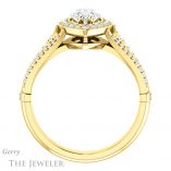 Marquise Cut Forever Brilliant Moissanite Engagement Ring #GTJ928-marquise-fb-y