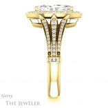 Marquise Cut Forever Brilliant Moissanite Engagement Ring #GTJ928-marquise-fb-y