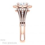 Oval Shaped Forever One Moissanite Engagement Ring #GTJ928-oval-fo-r 3 Oval Shaped Forever One Moissanite Engagement Ring #GTJ928-oval-fo-r